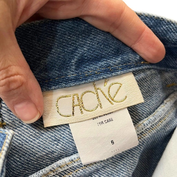 Caché 90s Vintage Jeans High-Rise Straight Tapered Leg - Picture 9 of 10
